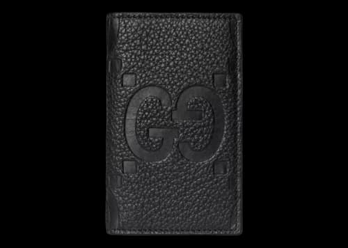 Gucci Jumbo GG Card Case Black