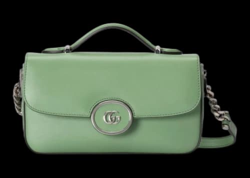 Gucci Petite GG Mini Shoulder Bag Light Green