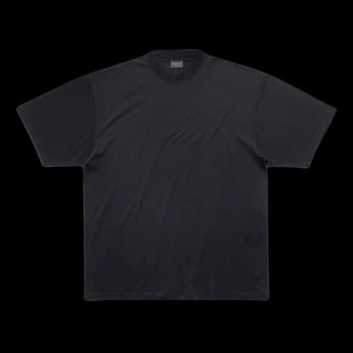 Balenciaga T-shirt Medium Fit 'Black Faded' (Women's)