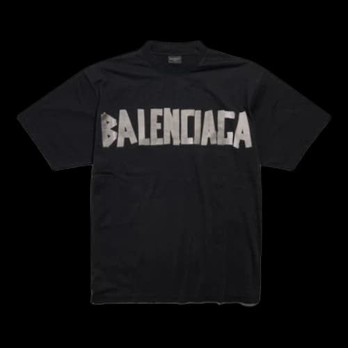 Balenciaga New Tape Type T-shirt Medium Fit 'Black' (Women's)