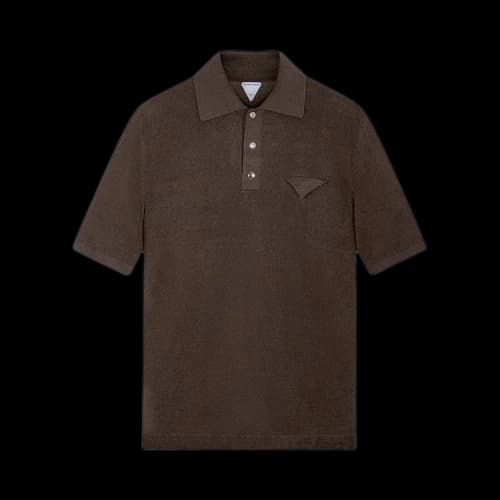 Bottega Veneta Slim Fit Polo Shirt 'Dark Brown Melange'