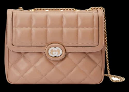 Gucci Deco Small Shoulder Bag Rose Beige