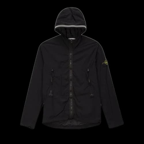 Stone Island Garment Dyed Hooded Jacket 'Black'