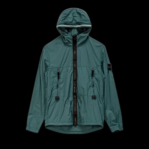 Stone Island Patch Logo Hooded Jacket 'Petrol'