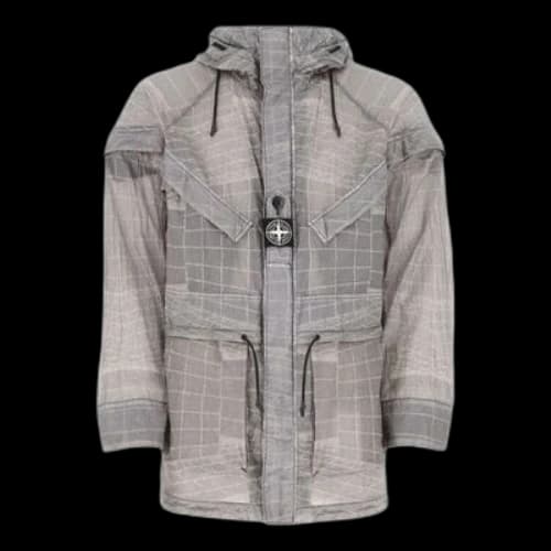 STONE ISLAND Waffen Reflective Windbreaker 'Grey'