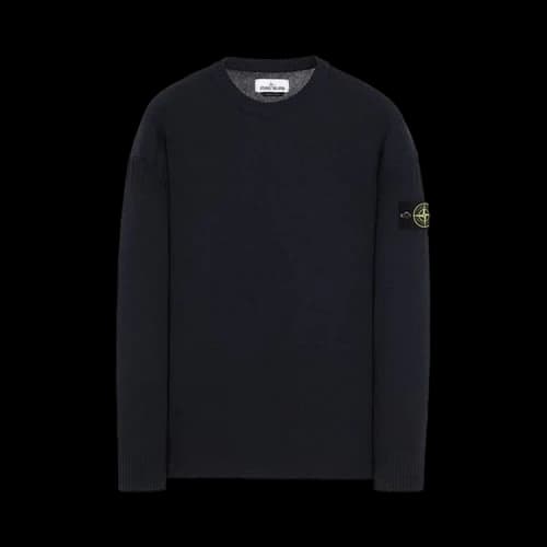Stone Island Logo Patch Crewneck Sweater 'Navy'