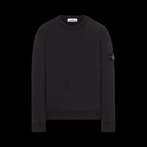 Stone Island Garment Dyed Sweatshirt 'Charcoal'