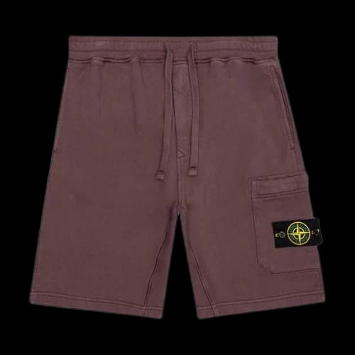 Stone Island Bermuda Cargo Shorts 'Dark Burgundy'