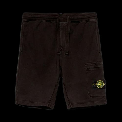 Stone Island Logo Patch Shorts 'Black'
