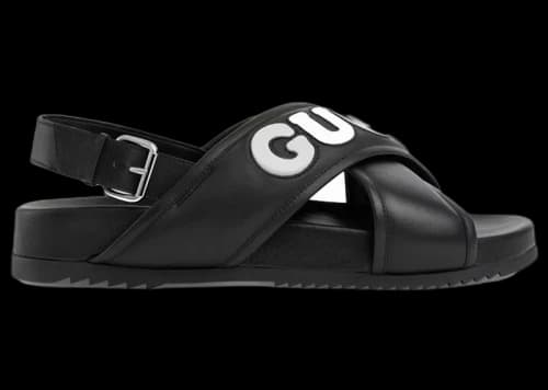 Gucci Crossover Sandals Black