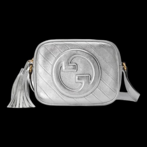 Gucci Blondie Small Shoulder Bag 'Silver' (Women's)