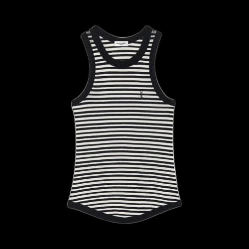 Saint Laurent Jersey Tank Top 'Black/Natural'