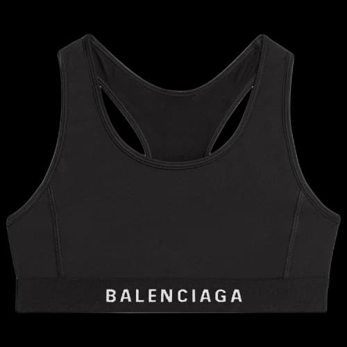 Balenciaga Athletic Sporty Bra 'Black/White'