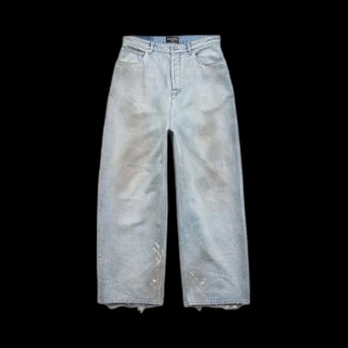 Balenciaga Baggy Trousers in Blue Blue