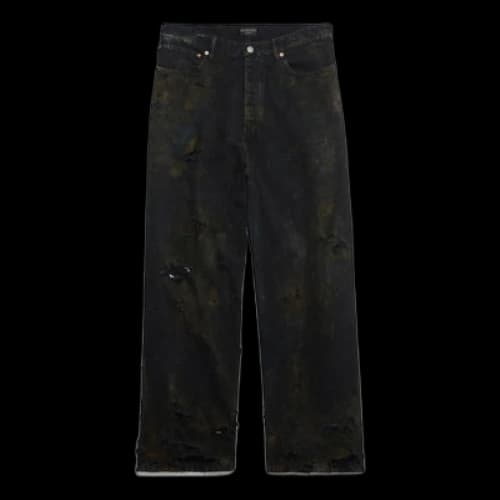 Balenciaga Super Destroyed Baggy Pants 'Black'