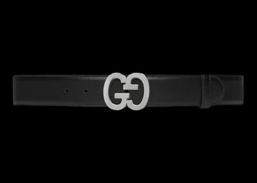 Gucci GG Buckle Wide Belt Black
