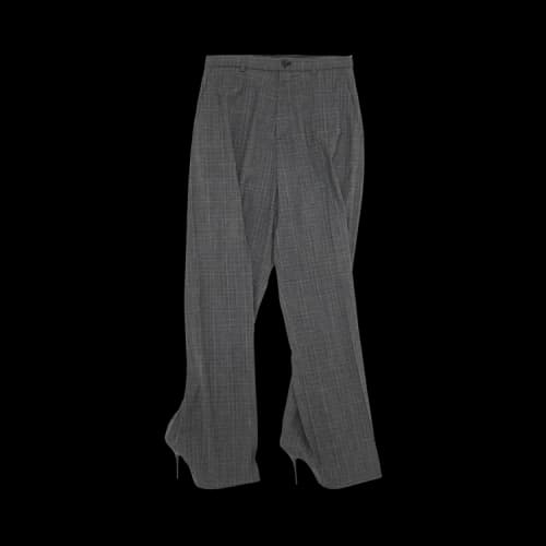Balenciaga Knife Tailored Heeled Pants 'Grey'