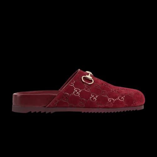 Gucci Horsebit Slipper 'GG - Red' (Women's)