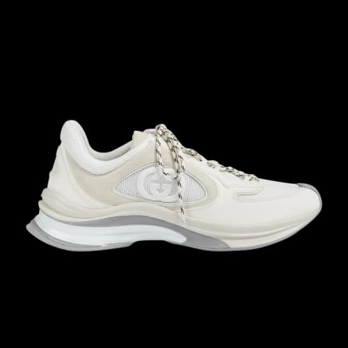 Gucci Run Sneaker 'White Suede'