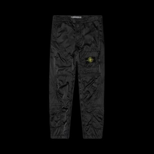 Stone Island Logo Patch Cargo Pants 'Black'