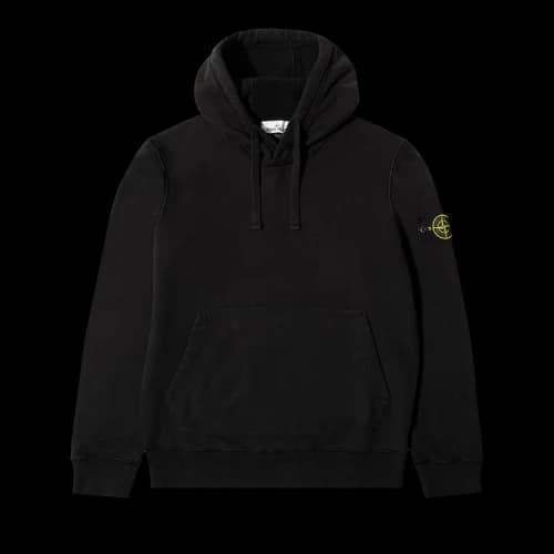 Stone Island Patch Hoodie 'Black'