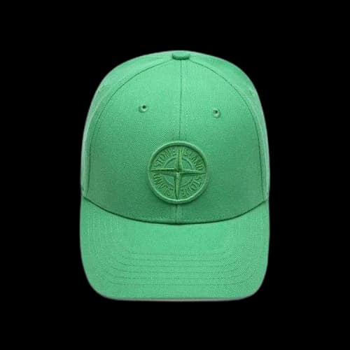 Stone Island Nylon Logo Embr Hat 'Green'