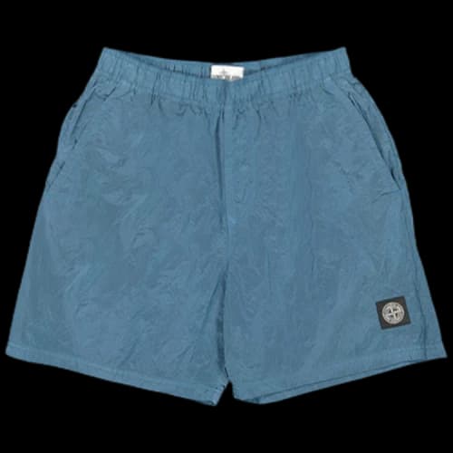 Stone Island Nylon Patch Logo Shorts 'Cobalt Blue'