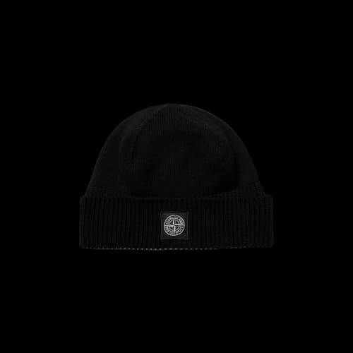 Stone Island Patch Logo Beanie 'Black'
