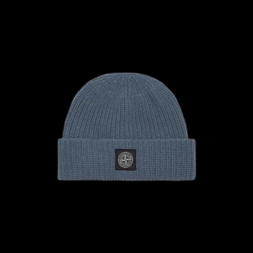Stone Island Logo Patch Beanie 'Mid Blue'