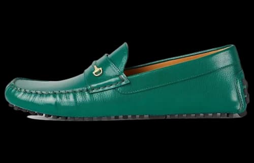 Gucci Horsebit Driver Loafers Green