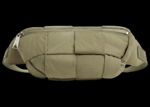 Bottega Veneta Cassette Bumbag Intreccio Travertine