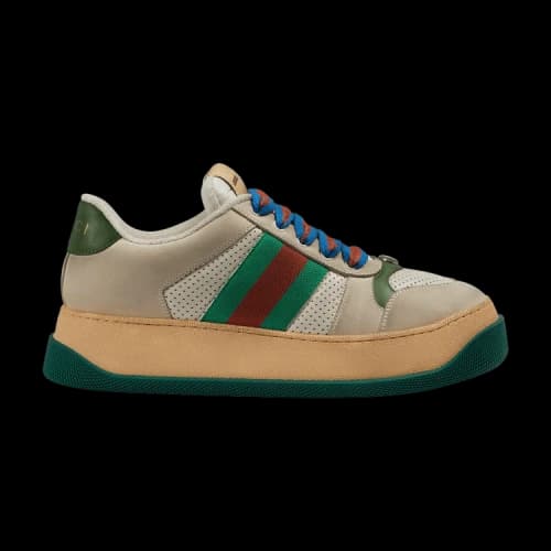 Gucci Screener Sneaker 'Off White Green Red'
