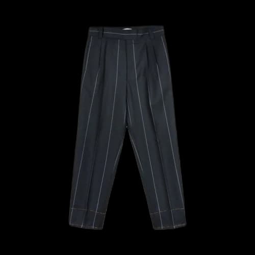 Fear of God Exclusively For Ermenegildo Zegna Double Pleat Trousers 'Black Anthracite Mablan'