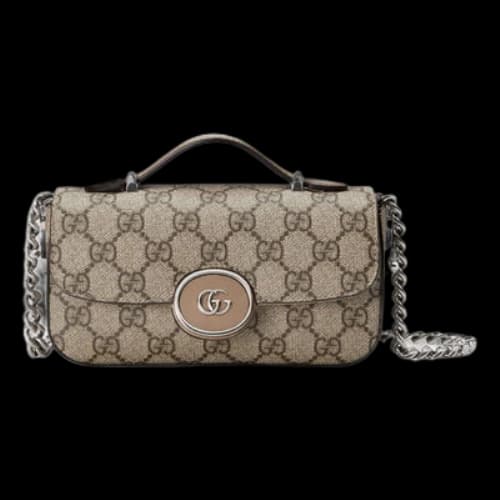 Gucci Petite GG Mini Bag 'Beige Ebony' (Women's)