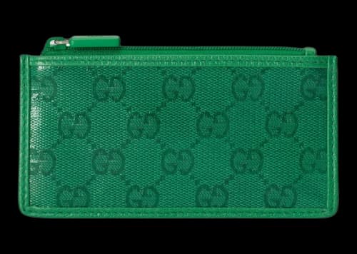 Gucci GG Crystal Card Case Green