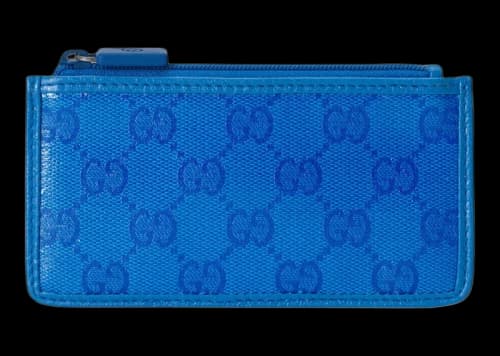 Gucci GG Crystal Card Case Blue