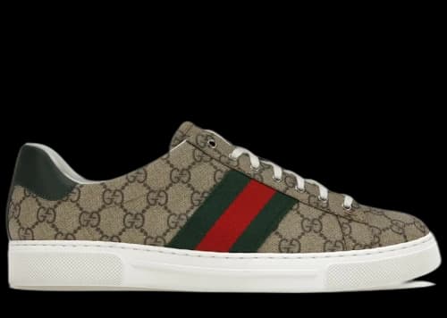 Gucci Ace Web Beige Ebony