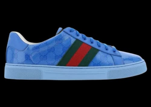 Gucci Ace GG Crystal Canvas Blue