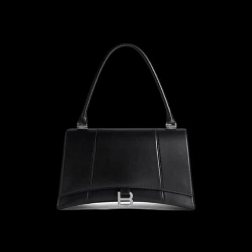 Balenciaga Hourglass Hinge Medium Shoulder Bag 'Black'