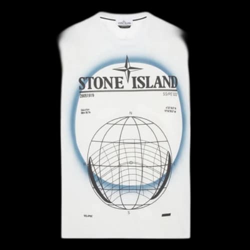 STONE ISLAND Plain Logo T-shirt 'White'
