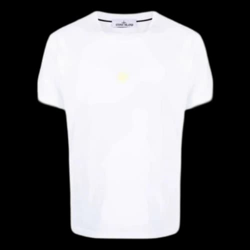 STONE ISLAND Airbrushed Cotton T-shirt 'White'