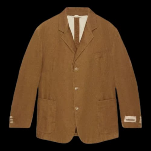 Gucci Velvet Corduroy Formal Jacket 'Brown'