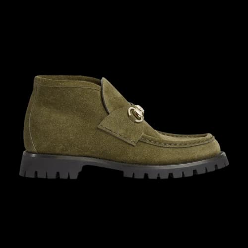 Gucci Horsebit Ankle Boot 'Dark Green' (Women's)