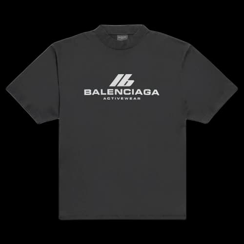 Balenciaga Activewear T-Shirt 'Faded Black'