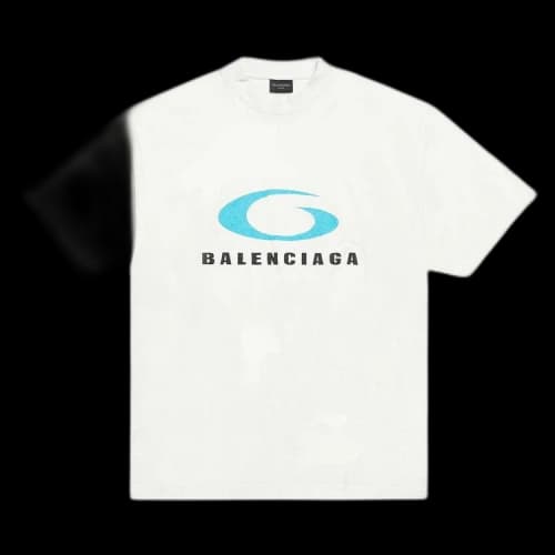 Balenciaga Medium Fit T-Shirt 'Dirty White/Blue'