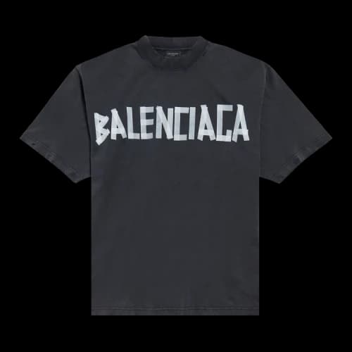 Balenciaga Medium Fit T-Shirt 'Faded Washed Black'
