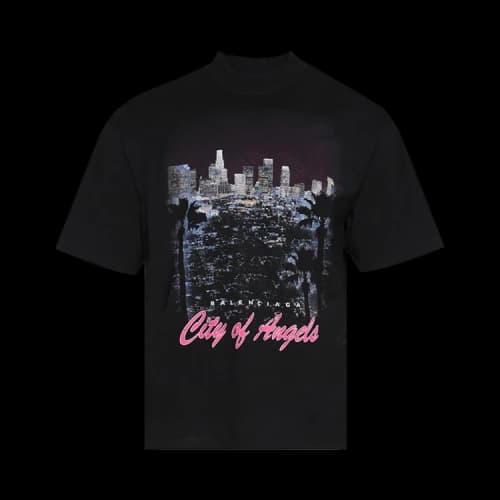 Balenciaga Medium Fit T-Shirt 'Faded Washed Black'