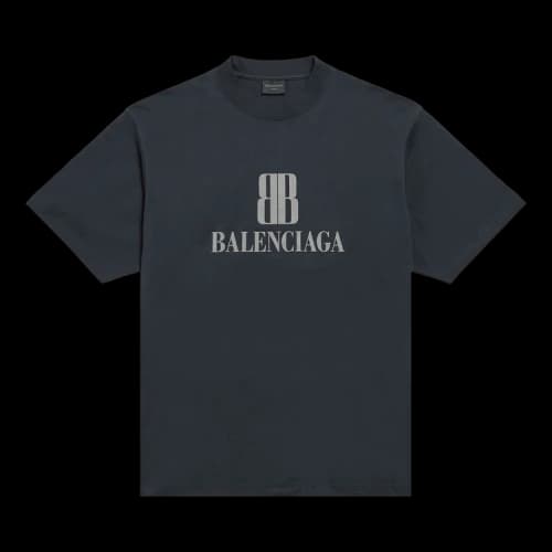 Balenciaga Medium Fit T-Shirt 'Faded Black'