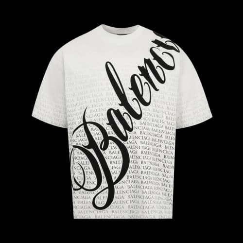 Balenciaga Medium Fit T-Shirt 'Dirty White/Black'