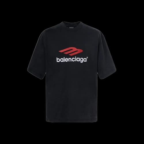 Balenciaga 3b Sports Icon T-shirt 'Black Red White'